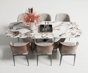 Modern Dining Table And Chairs-ID:713356977
