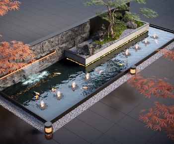 Modern Rockery Waterscape-ID:867774014