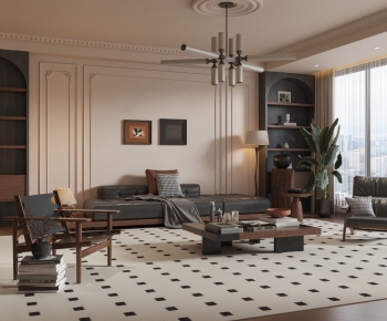 French Style A Living Room-ID:899713999