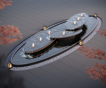 Modern Rockery Waterscape-ID:547584063