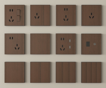 Modern Switch Socket Panel-ID:474278938