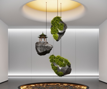 New Chinese Style Plant Landscaping-ID:909976967