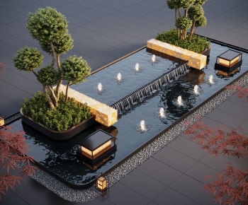 Modern Rockery Waterscape-ID:754420041