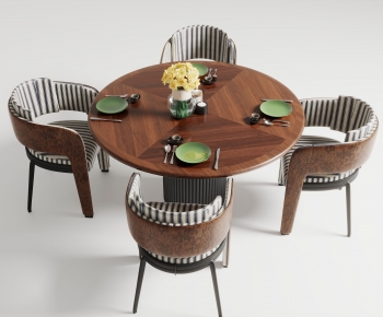 Modern Dining Table And Chairs-ID:392700912