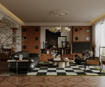 French Style A Living Room-ID:242350146