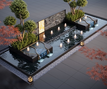 Modern Rockery Waterscape-ID:191078906