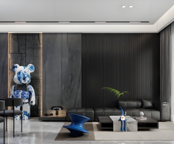 Modern A Living Room-ID:652065997