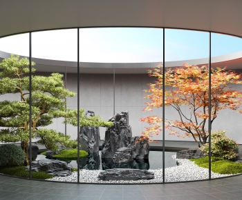 New Chinese Style Courtyard/landscape-ID:595657116