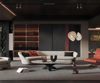 Modern A Living Room-ID:445410975