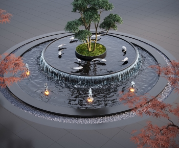 New Chinese Style Rockery Waterscape-ID:436084039