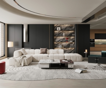 Modern A Living Room-ID:430383928