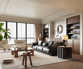 French Style A Living Room-ID:870584012