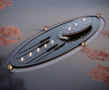 Modern Rockery Waterscape-ID:206708914