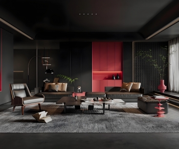 Modern A Living Room-ID:204663996