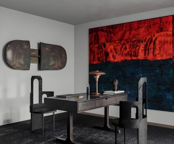 Wabi-sabi Style Study Space-ID:233319043