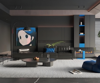 Modern A Living Room-ID:953249964