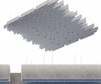 Modern Suspended Ceiling-ID:355614905