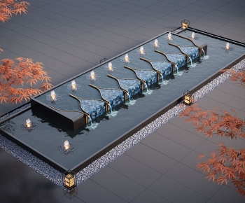 Modern Rockery Waterscape-ID:585242033