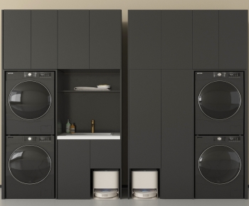 Modern Laundry Cabinet-ID:676670076