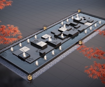 New Chinese Style Rockery Waterscape-ID:850048072