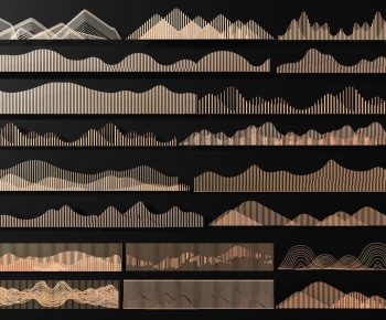 New Chinese Style Landscape Wall-ID:848946099