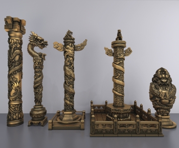Chinese Style Column-ID:965611935
