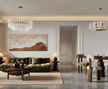 French Style A Living Room-ID:103929048