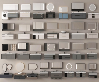 Modern Bathroom Cabinet-ID:151740077