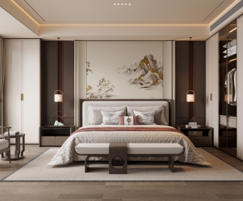 New Chinese Style Bedroom-ID:829509974
