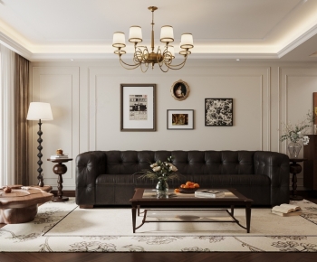 French Style A Living Room-ID:745244987