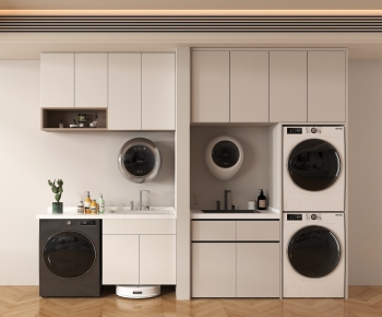 Modern Laundry Cabinet-ID:378345971
