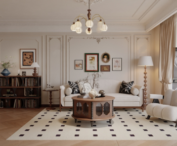 French Style A Living Room-ID:893945936