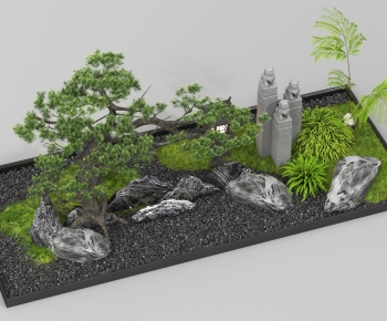 New Chinese Style Plant Landscaping-ID:983061085