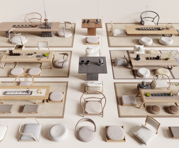 New Chinese Style Tea Tables And Chairs-ID:352775102