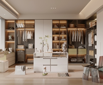 Modern Clothes Storage Area-ID:616743092