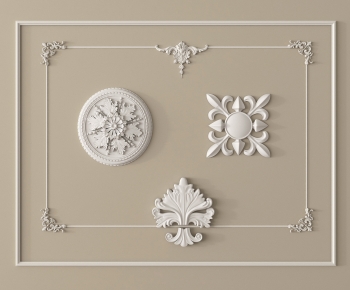 French Style Plaster Carved Top Plate-ID:358304982