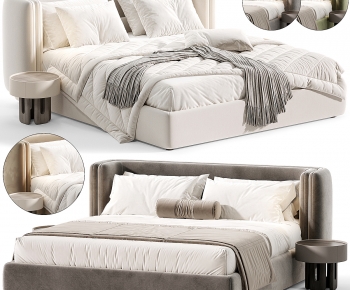 Modern Double Bed-ID:297119688