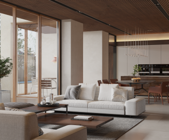 Modern A Living Room-ID:499106883