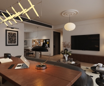 Modern A Living Room-ID:933960912