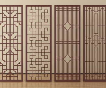 New Chinese Style Wooden Screen Partition-ID:973412992