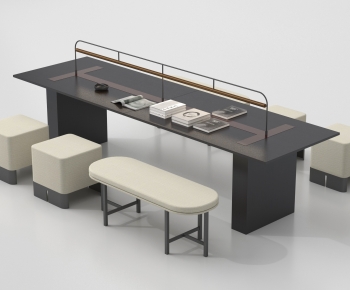 New Chinese Style Computer Desk And Chair-ID:842168094