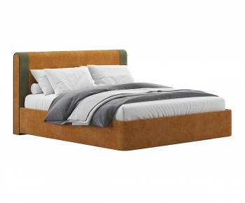 Modern Double Bed-ID:979801898