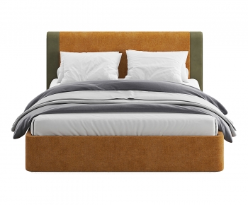 Modern Double Bed-ID:124270977