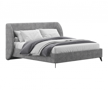 Modern Double Bed-ID:892246012