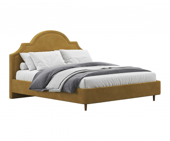 Modern Double Bed-ID:723498119