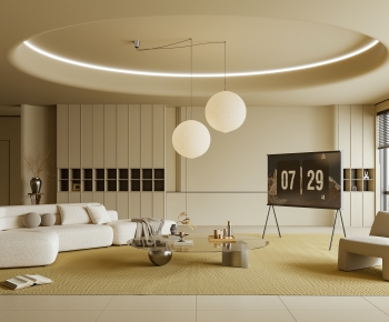 Wabi-sabi Style A Living Room-ID:298692942