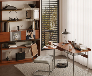 Modern Computer Desk And Chair-ID:978387129