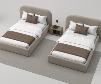 Modern Single Bed-ID:950825933