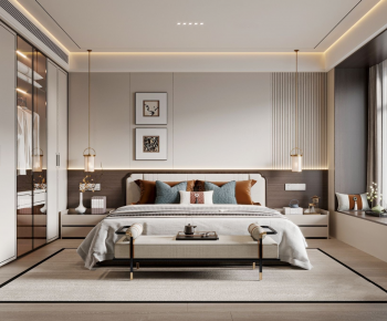 New Chinese Style Bedroom-ID:420151958