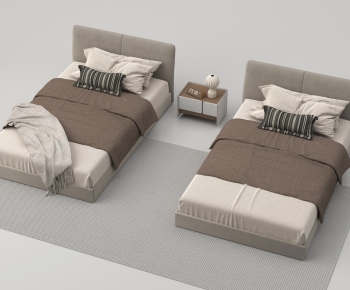 Modern Single Bed-ID:873667009